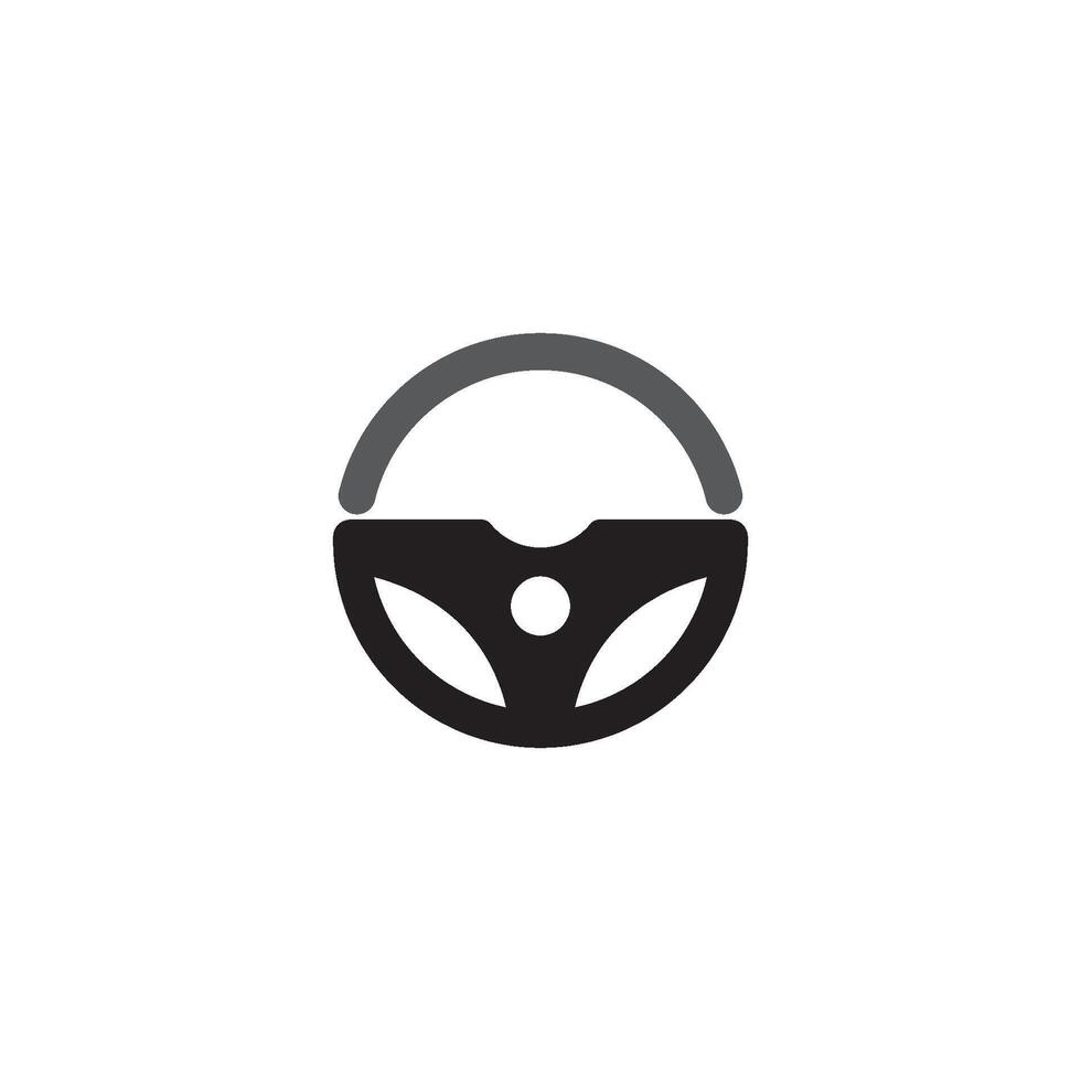 steering wheel vector illustration icon logo template