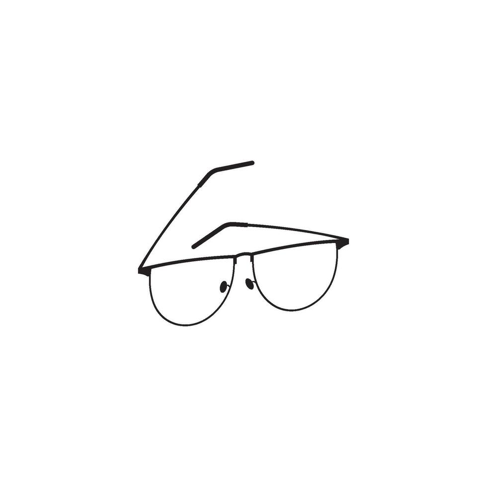 lentes icono vector ilustración en el blanco antecedentes.