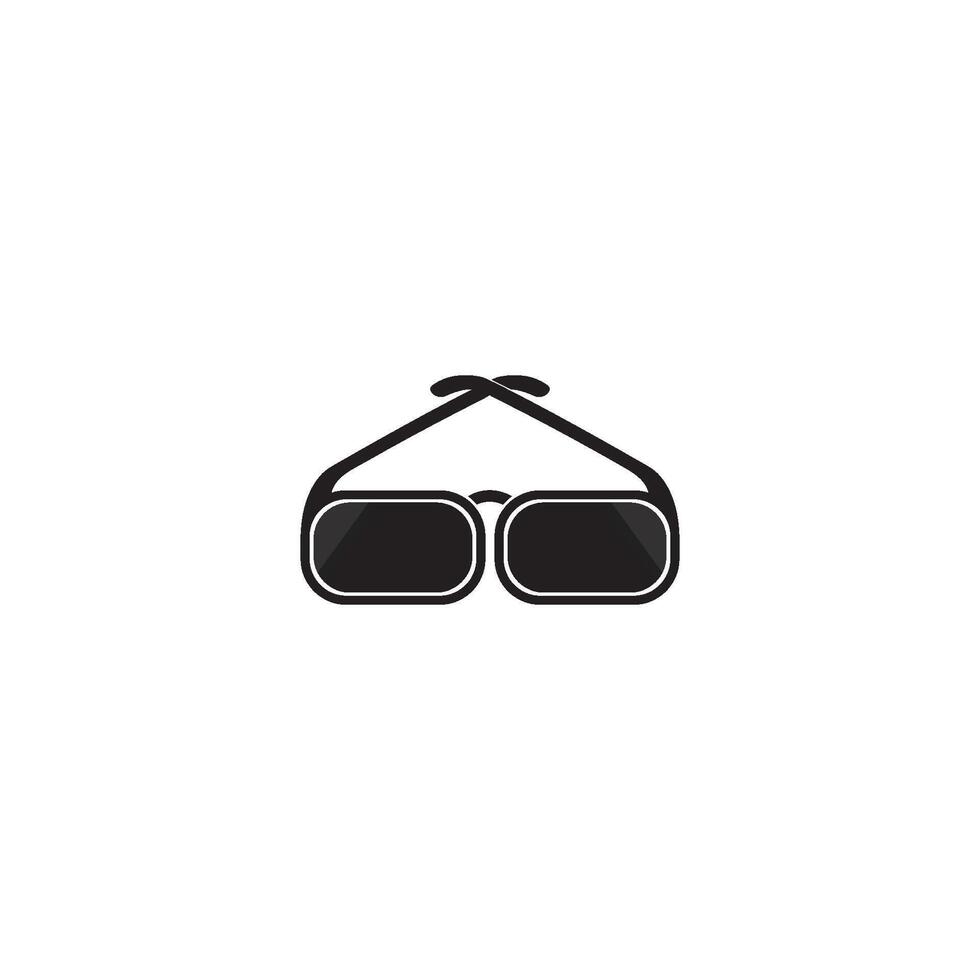 glasses icon Vector Illustration on the white background.