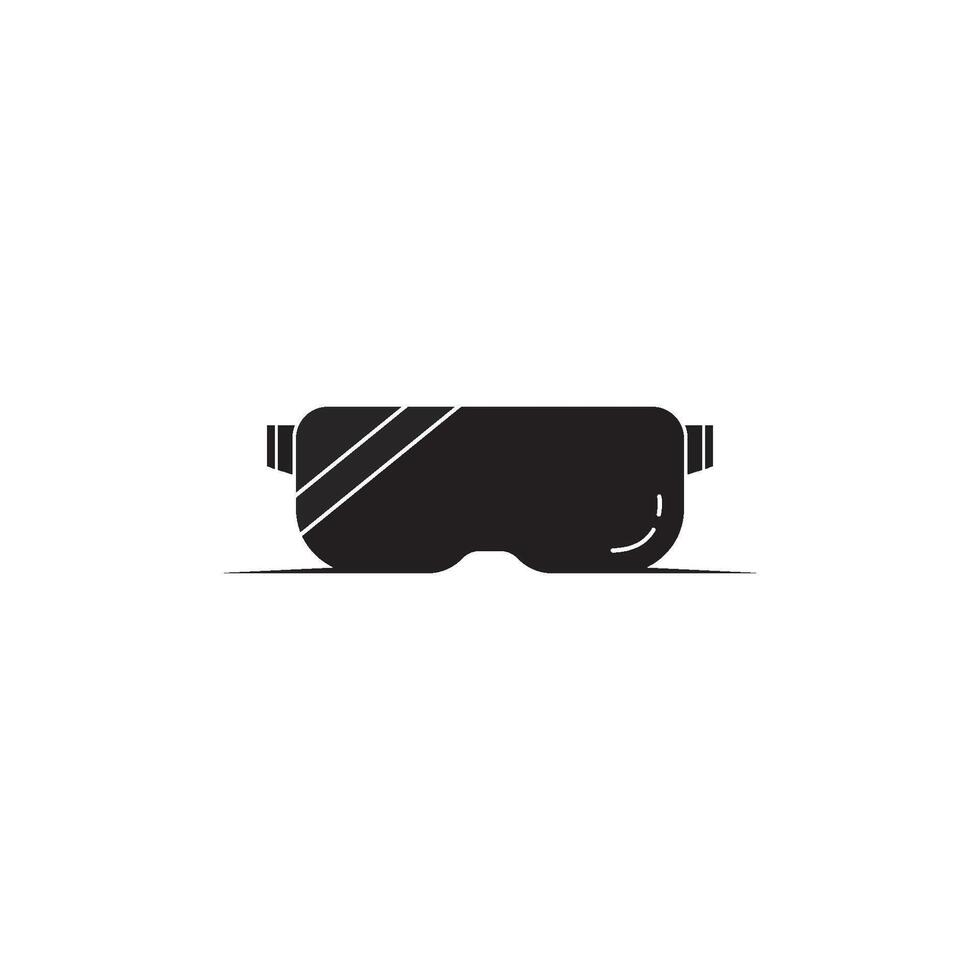 lentes icono vector ilustración en el blanco antecedentes.