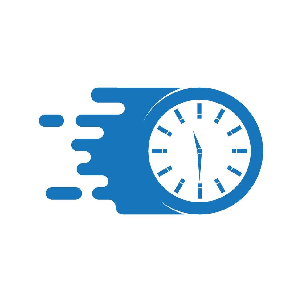 business clock logo template vector