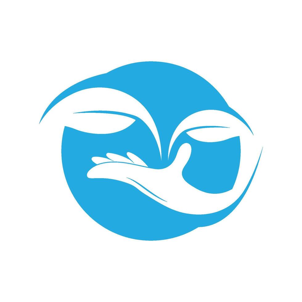 Leaf Care logo design vector. vector