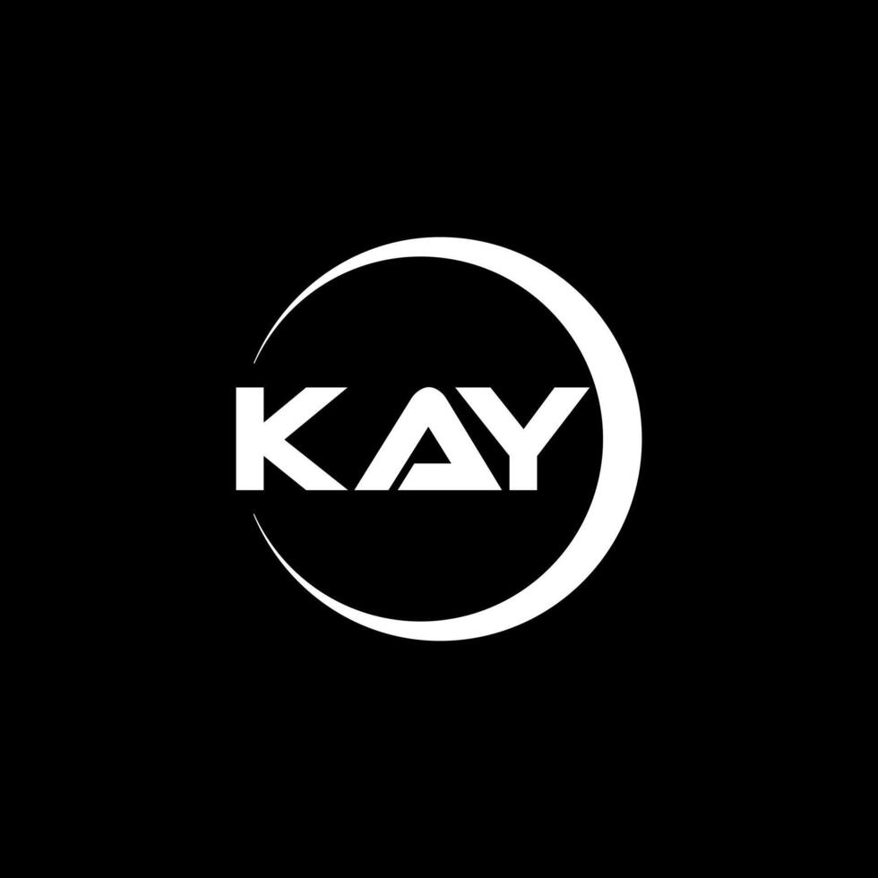 KAY Letter Logo Design, Inspiration for a Unique Identity. Modern Elegance and Creative Design. Watermark Your Success with the Striking this Logo. vector