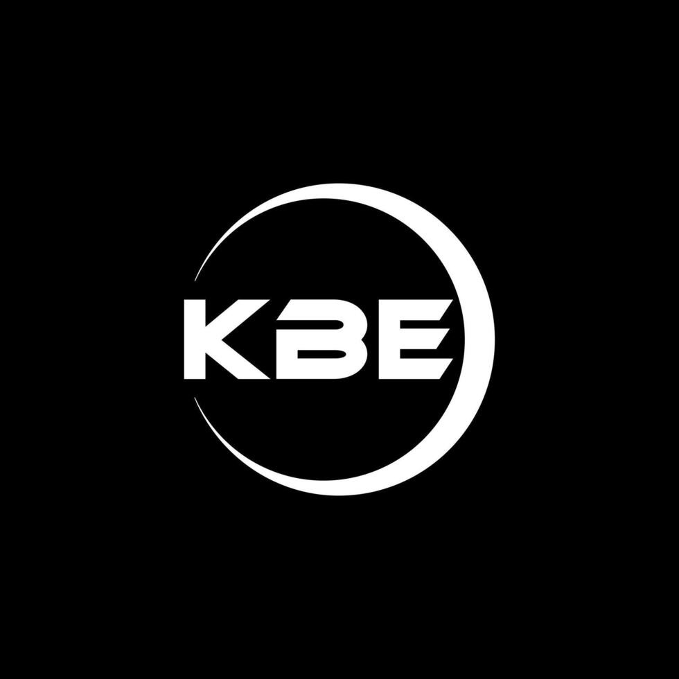 KBE Letter Logo Design, Inspiration for a Unique Identity. Modern Elegance and Creative Design. Watermark Your Success with the Striking this Logo. vector