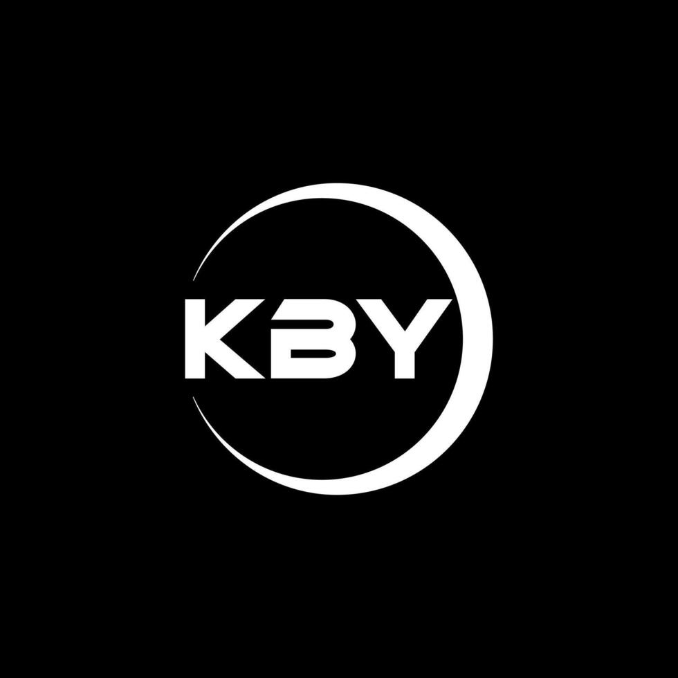 KBY Letter Logo Design, Inspiration for a Unique Identity. Modern Elegance and Creative Design. Watermark Your Success with the Striking this Logo. vector