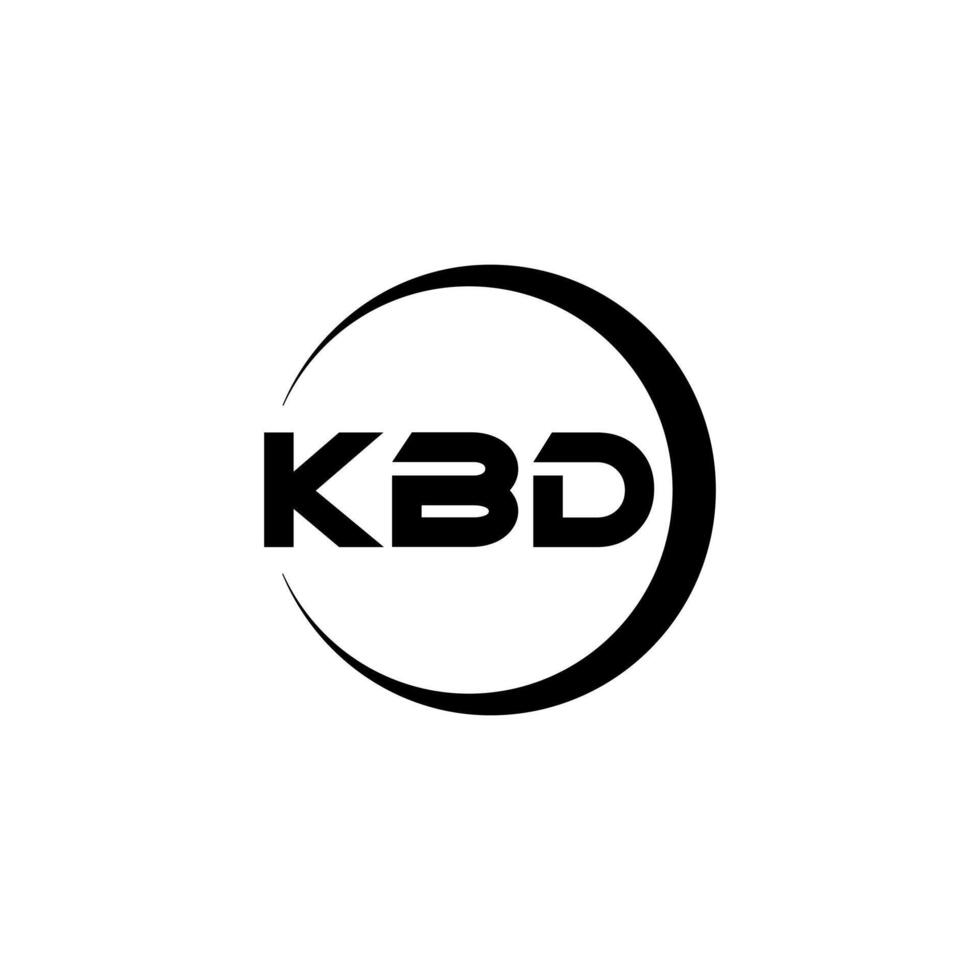 KBD Letter Logo Design, Inspiration for a Unique Identity. Modern Elegance and Creative Design. Watermark Your Success with the Striking this Logo. vector