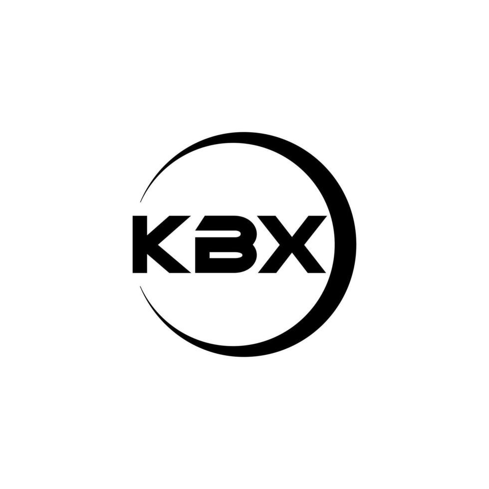 KBX Letter Logo Design, Inspiration for a Unique Identity. Modern Elegance and Creative Design. Watermark Your Success with the Striking this Logo. vector