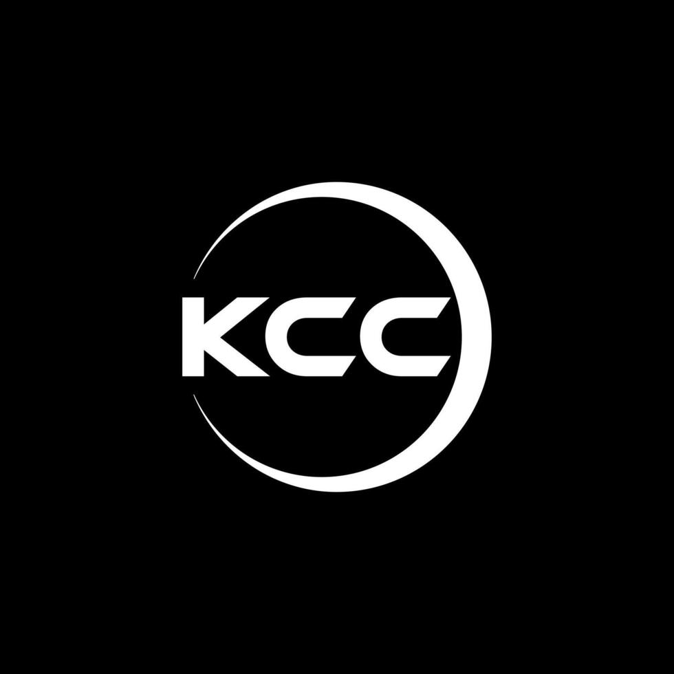 kcc letra logo diseño, inspiración para un único identidad. moderno elegancia y creativo diseño. filigrana tu éxito con el sorprendentes esta logo. vector