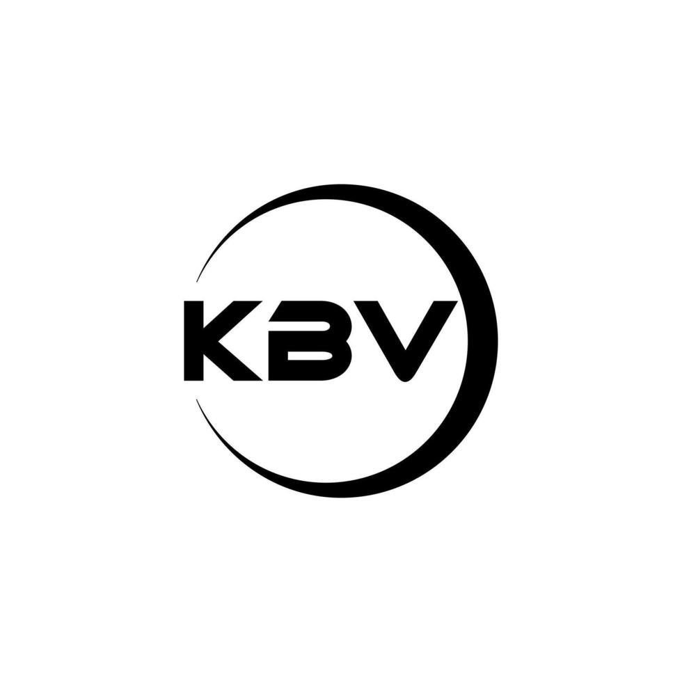 kbv letra logo diseño, inspiración para un único identidad. moderno elegancia y creativo diseño. filigrana tu éxito con el sorprendentes esta logo. vector