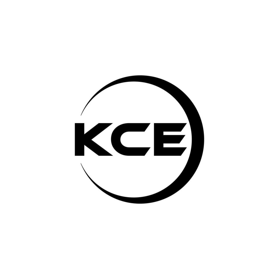 kce letra logo diseño, inspiración para un único identidad. moderno elegancia y creativo diseño. filigrana tu éxito con el sorprendentes esta logo. vector