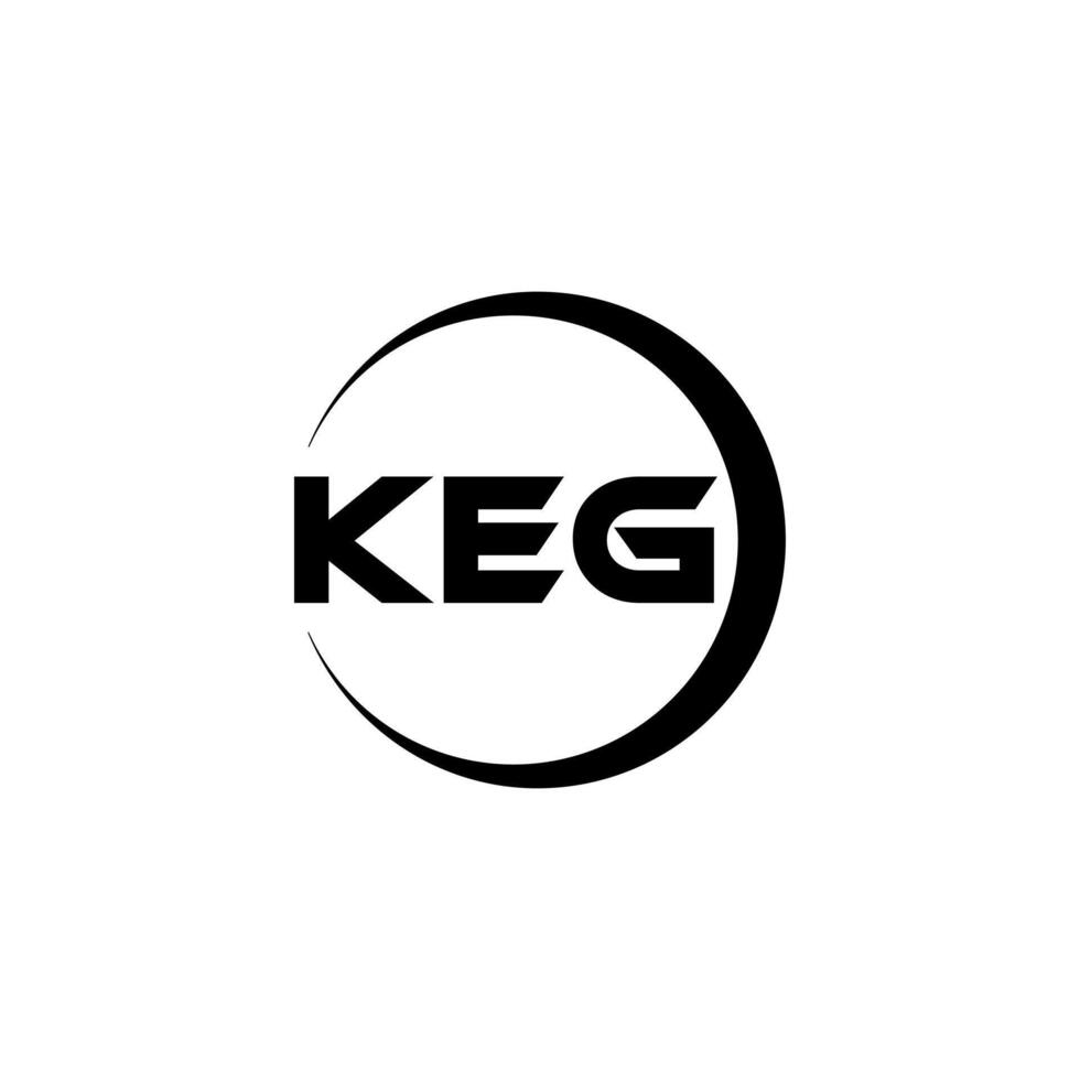 KEG Letter Logo Design, Inspiration for a Unique Identity. Modern Elegance and Creative Design. Watermark Your Success with the Striking this Logo. vector