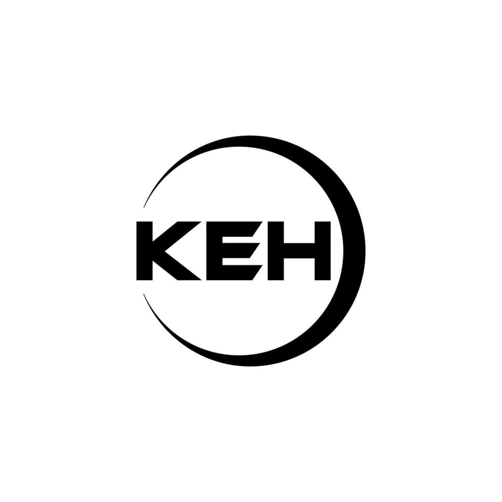 KEH Letter Logo Design, Inspiration for a Unique Identity. Modern Elegance and Creative Design. Watermark Your Success with the Striking this Logo. vector
