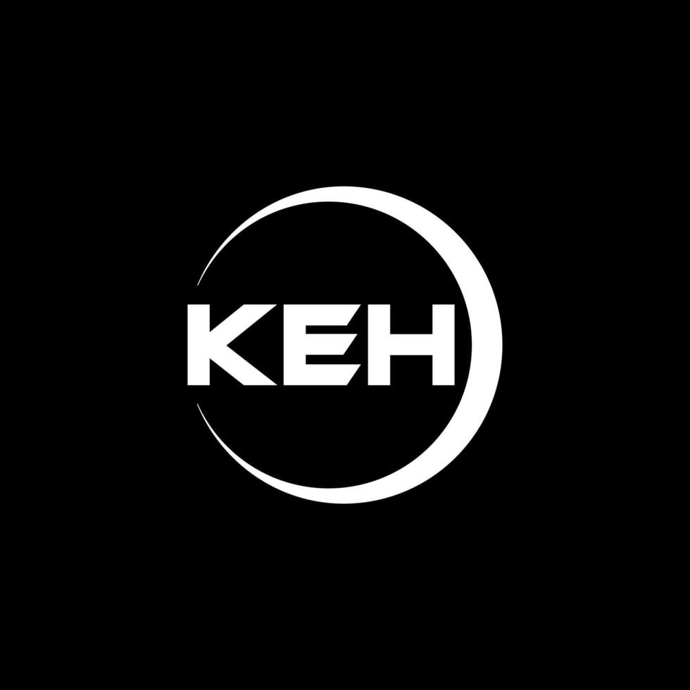 KEH Letter Logo Design, Inspiration for a Unique Identity. Modern Elegance and Creative Design. Watermark Your Success with the Striking this Logo. vector