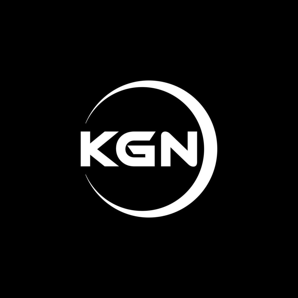 KGN Letter Logo Design, Inspiration for a Unique Identity. Modern Elegance and Creative Design. Watermark Your Success with the Striking this Logo. vector