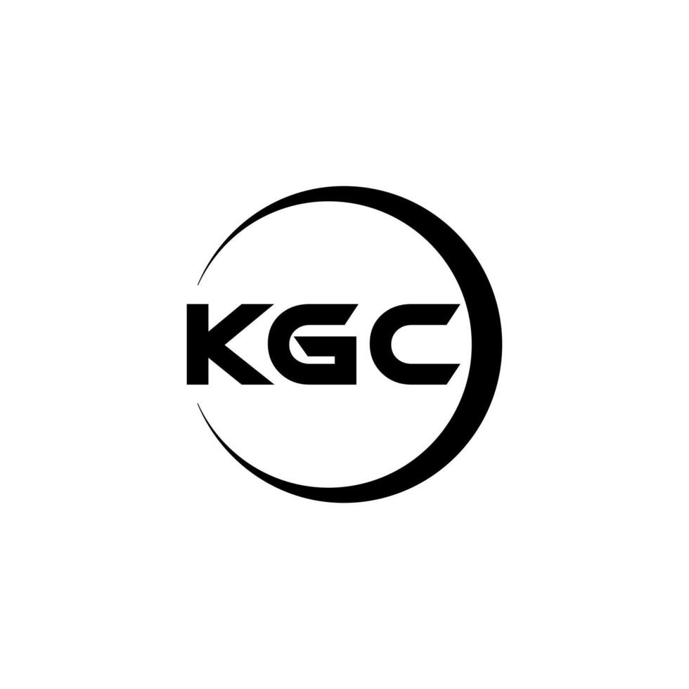 kgc letra logo diseño, inspiración para un único identidad. moderno elegancia y creativo diseño. filigrana tu éxito con el sorprendentes esta logo. vector