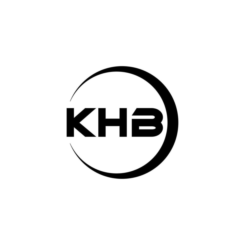 KHB Letter Logo Design, Inspiration for a Unique Identity. Modern Elegance and Creative Design. Watermark Your Success with the Striking this Logo. vector