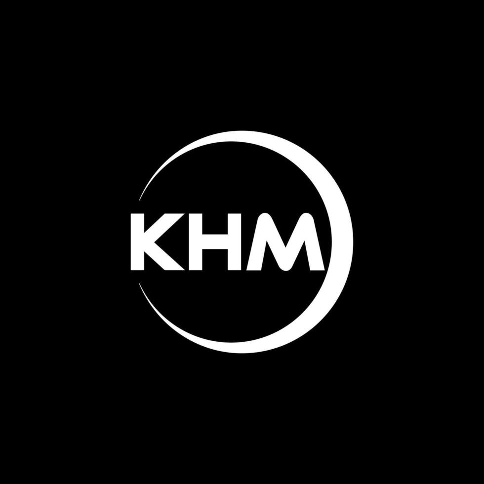 KHM Letter Logo Design, Inspiration for a Unique Identity. Modern Elegance and Creative Design. Watermark Your Success with the Striking this Logo. vector