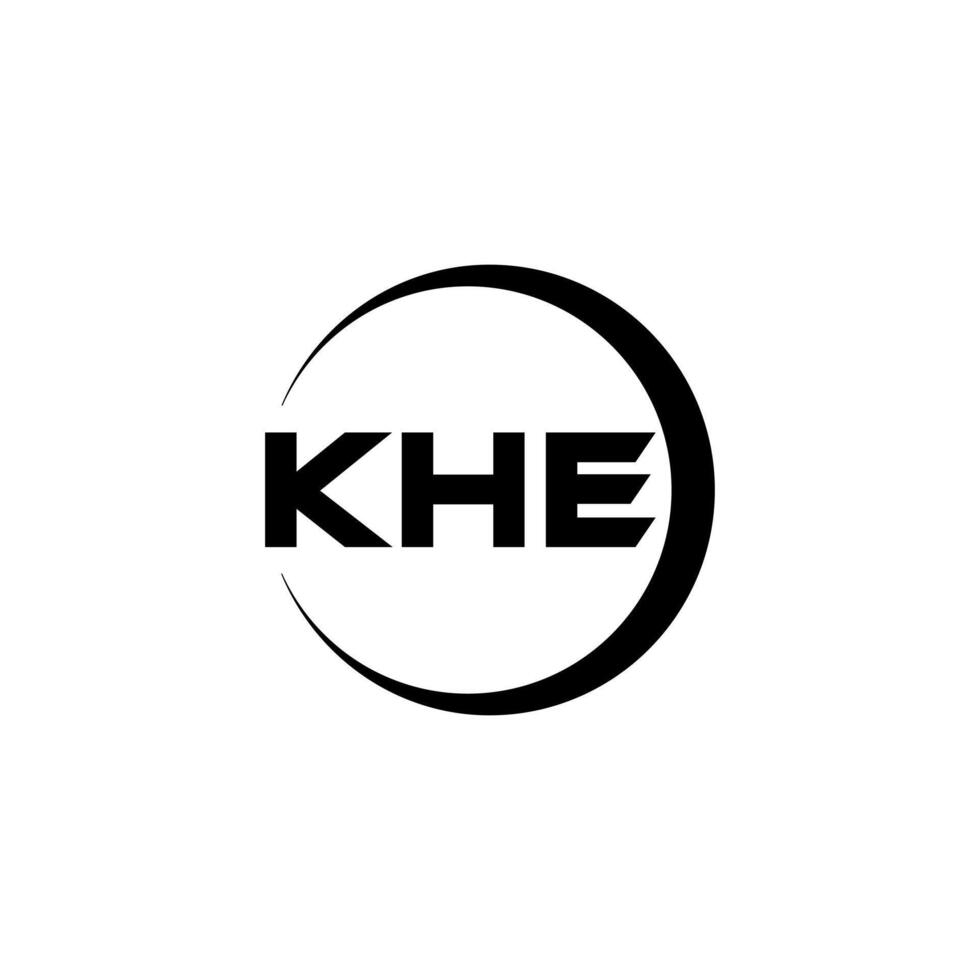 KHE Letter Logo Design, Inspiration for a Unique Identity. Modern Elegance and Creative Design. Watermark Your Success with the Striking this Logo. vector