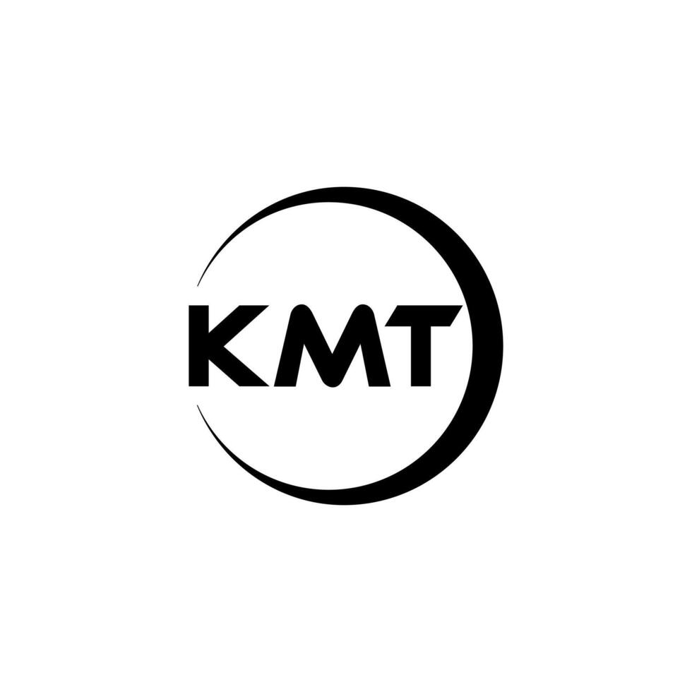 kmt letra logo diseño, inspiración para un único identidad. moderno elegancia y creativo diseño. filigrana tu éxito con el sorprendentes esta logo. vector