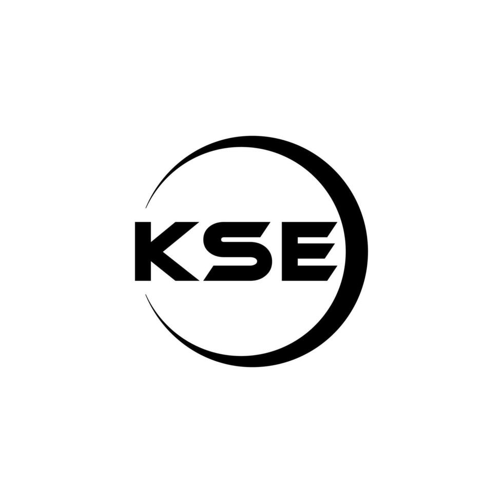 KSE Letter Logo Design, Inspiration for a Unique Identity. Modern Elegance and Creative Design. Watermark Your Success with the Striking this Logo. vector