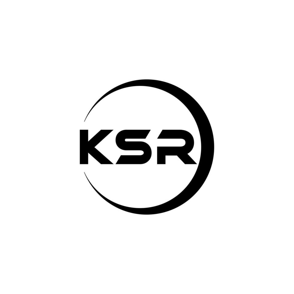 KSR Letter Logo Design, Inspiration for a Unique Identity. Modern Elegance and Creative Design. Watermark Your Success with the Striking this Logo. vector