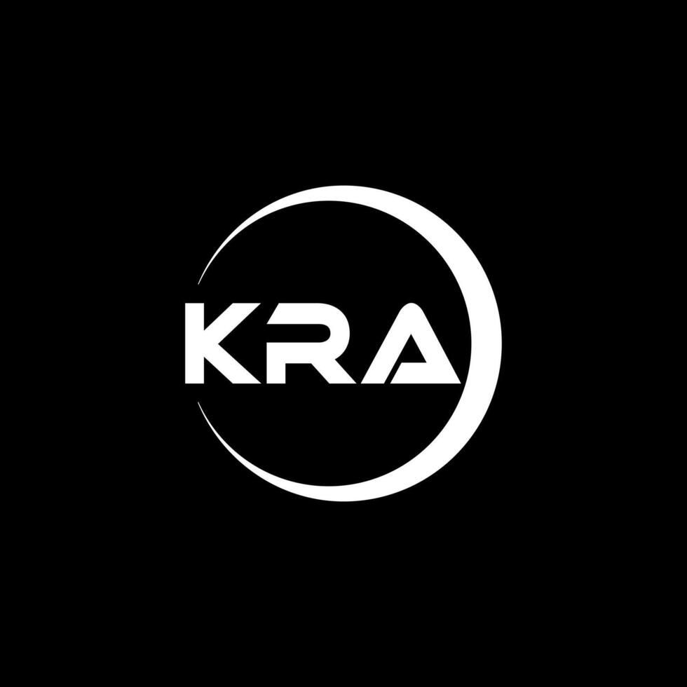 kra letra logo diseño, inspiración para un único identidad. moderno elegancia y creativo diseño. filigrana tu éxito con el sorprendentes esta logo. vector