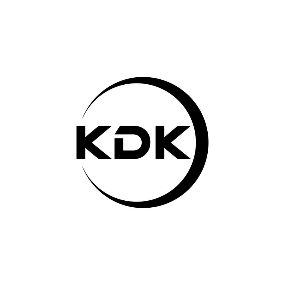 kdk letra logo diseño, inspiración para un único identidad. moderno elegancia y creativo diseño. filigrana tu éxito con el sorprendentes esta logo. vector