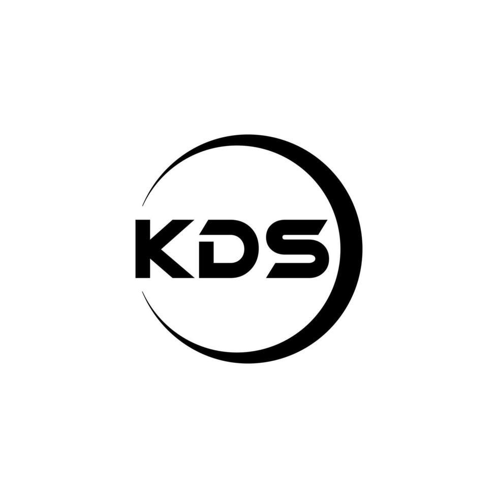 KDS Letter Logo Design, Inspiration for a Unique Identity. Modern Elegance and Creative Design. Watermark Your Success with the Striking this Logo. vector