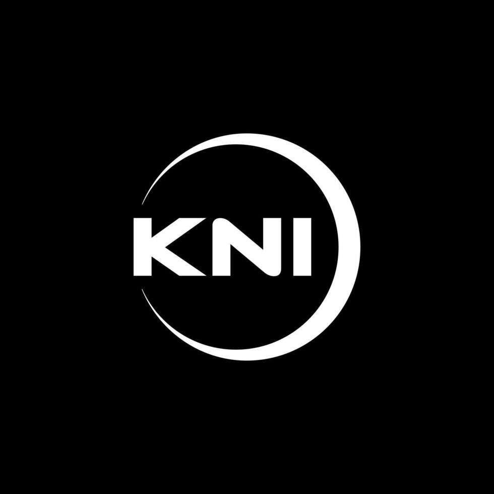 KNI Letter Logo Design, Inspiration for a Unique Identity. Modern Elegance and Creative Design. Watermark Your Success with the Striking this Logo. vector