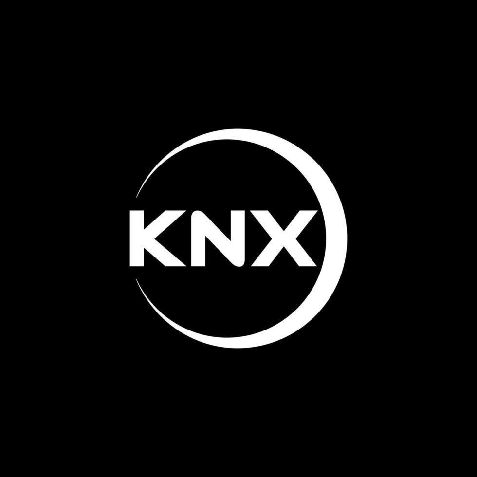 KNX Letter Logo Design, Inspiration for a Unique Identity. Modern Elegance and Creative Design. Watermark Your Success with the Striking this Logo. vector