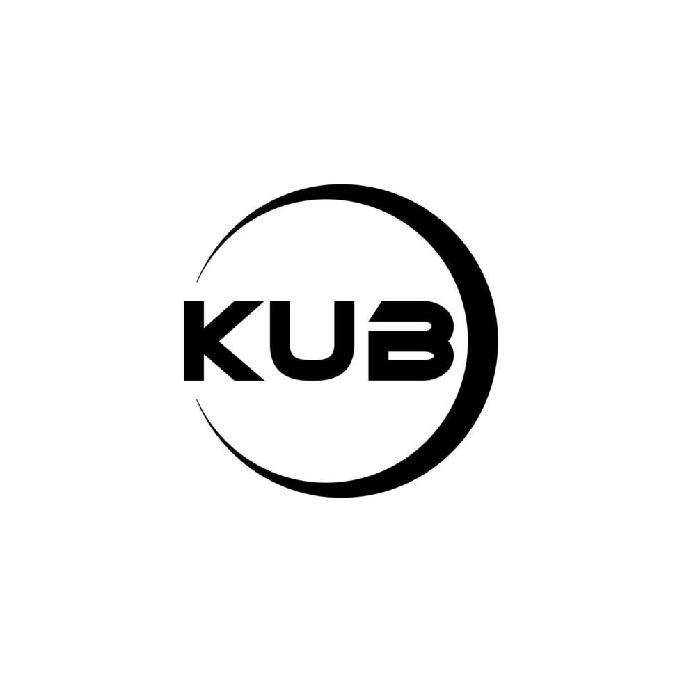 kub letra logo diseño, inspiración para un único identidad. moderno elegancia y creativo diseño. filigrana tu éxito con el sorprendentes esta logo. vector