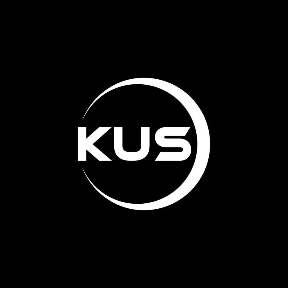 KUS Letter Logo Design, Inspiration for a Unique Identity. Modern Elegance and Creative Design. Watermark Your Success with the Striking this Logo. vector