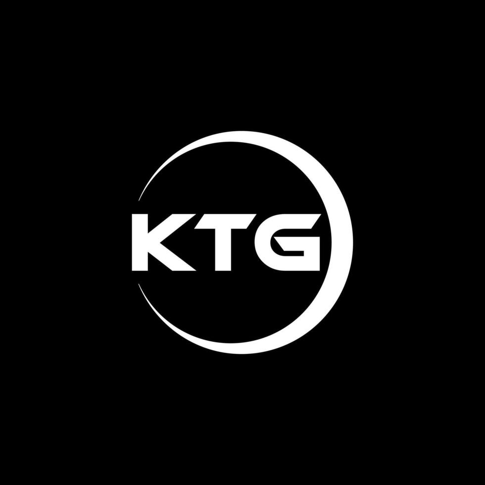 ktg letra logo diseño, inspiración para un único identidad. moderno elegancia y creativo diseño. filigrana tu éxito con el sorprendentes esta logo. vector