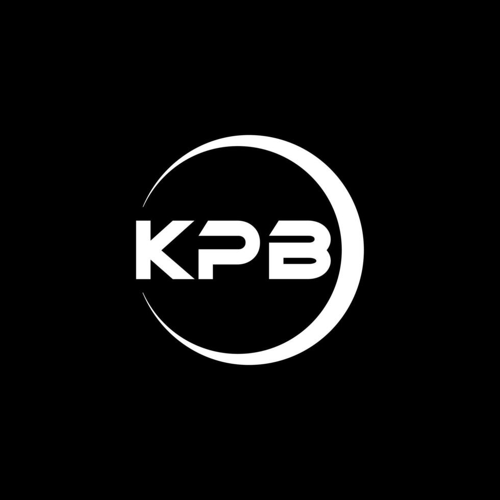 kpb letra logo diseño, inspiración para un único identidad. moderno elegancia y creativo diseño. filigrana tu éxito con el sorprendentes esta logo. vector