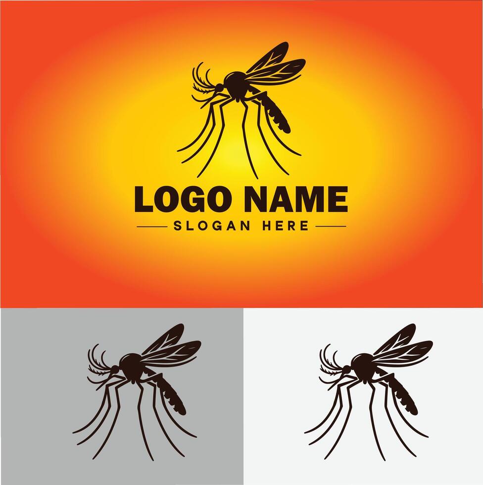 mosquito logo vector Arte icono gráficos para negocio marca icono mosquito logo modelo