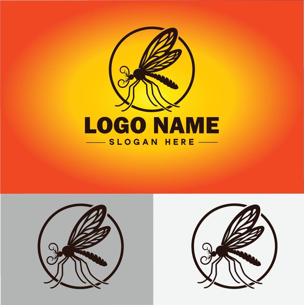 mosquito logo vector art icon graphics for business brand icon mosquito logo template