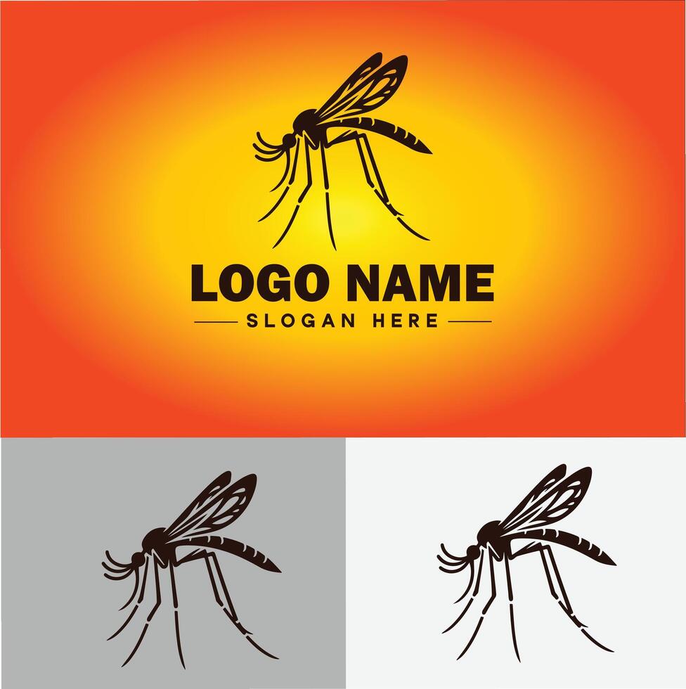 mosquito logo vector Arte icono gráficos para negocio marca icono mosquito logo modelo