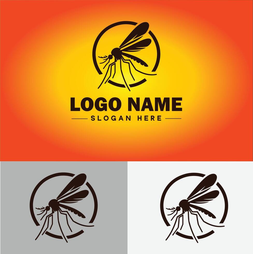 mosquito logo vector Arte icono gráficos para negocio marca icono mosquito logo modelo