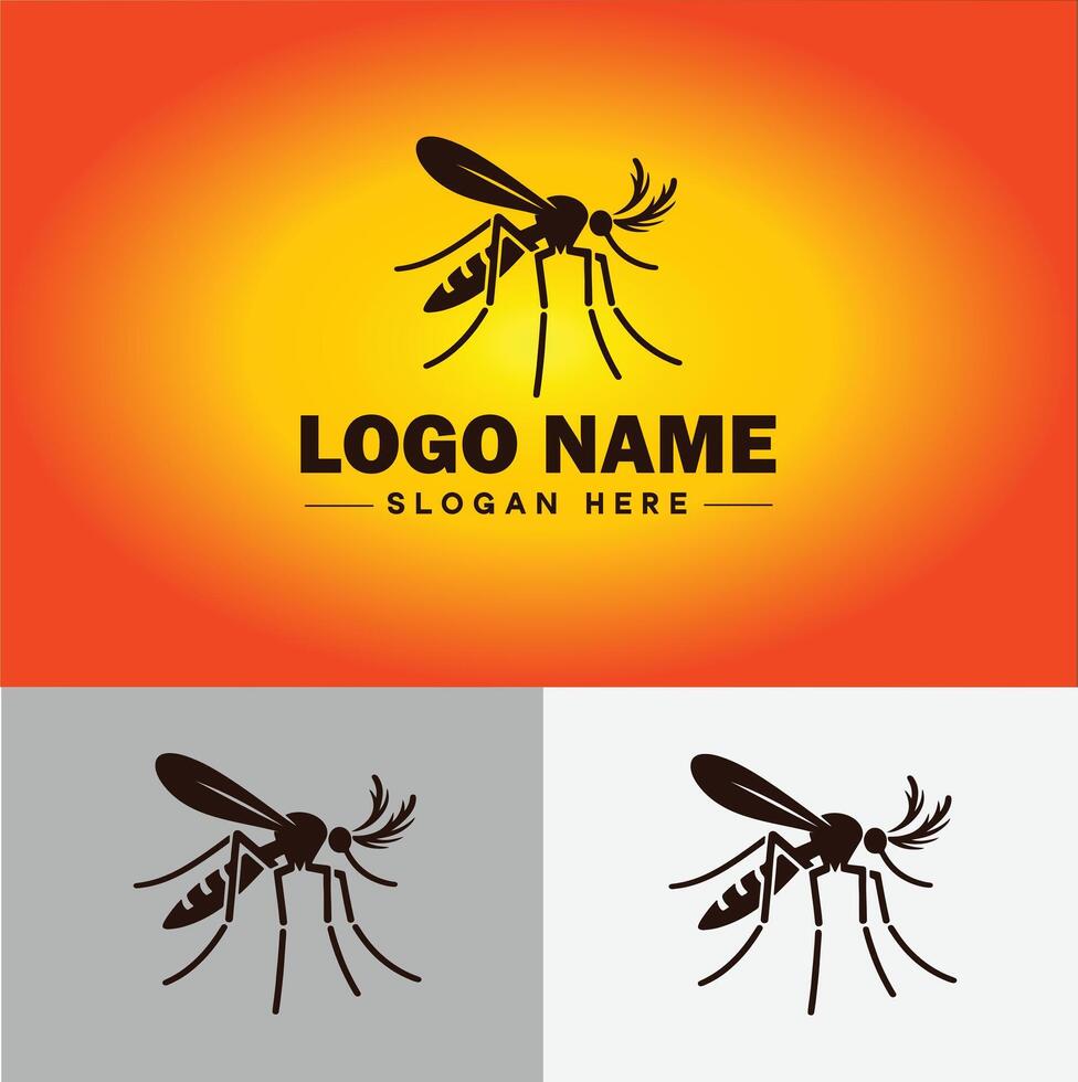 mosquito logo vector Arte icono gráficos para negocio marca icono mosquito logo modelo