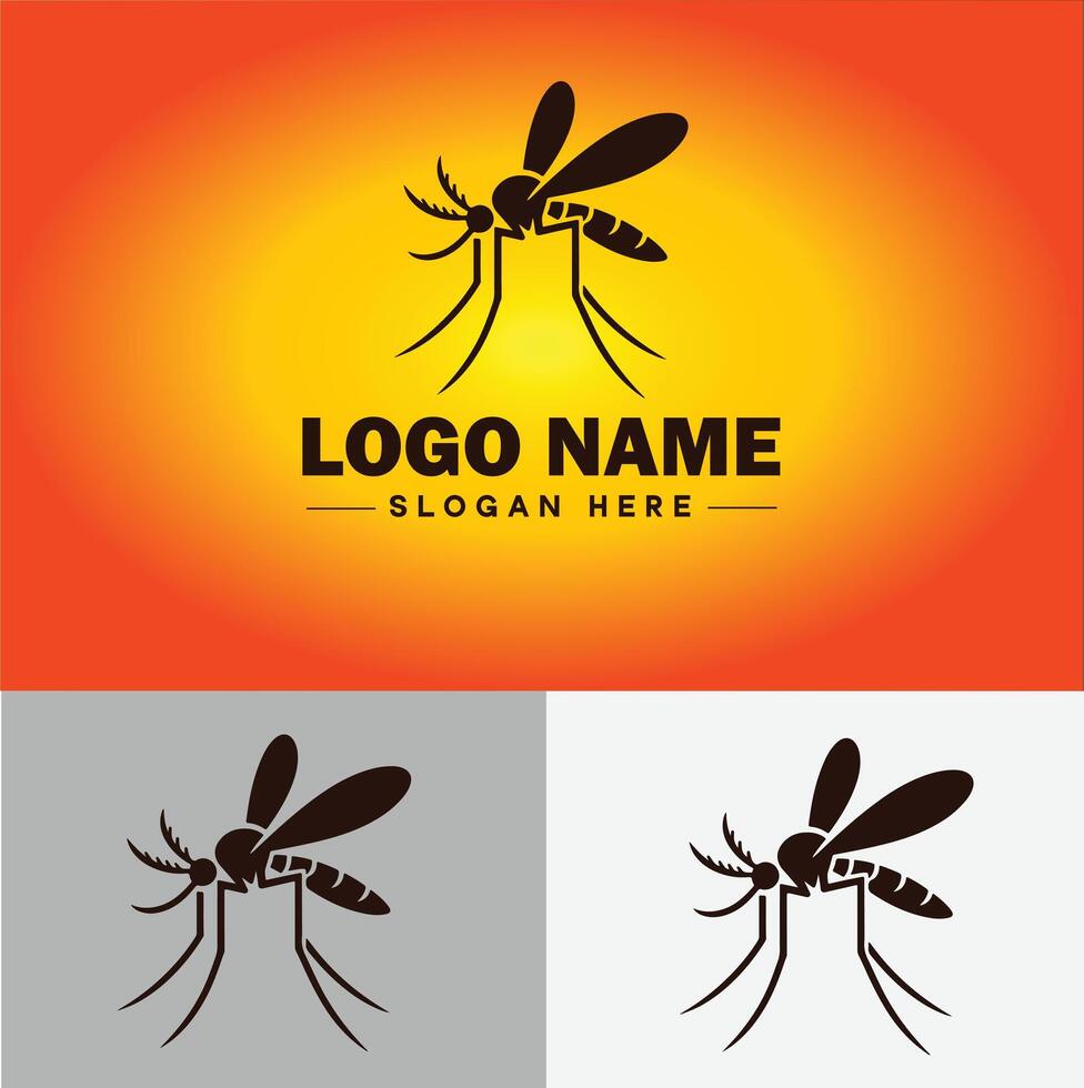 mosquito logo vector Arte icono gráficos para negocio marca icono mosquito logo modelo