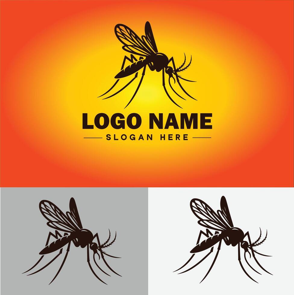 mosquito logo vector Arte icono gráficos para negocio marca icono mosquito logo modelo