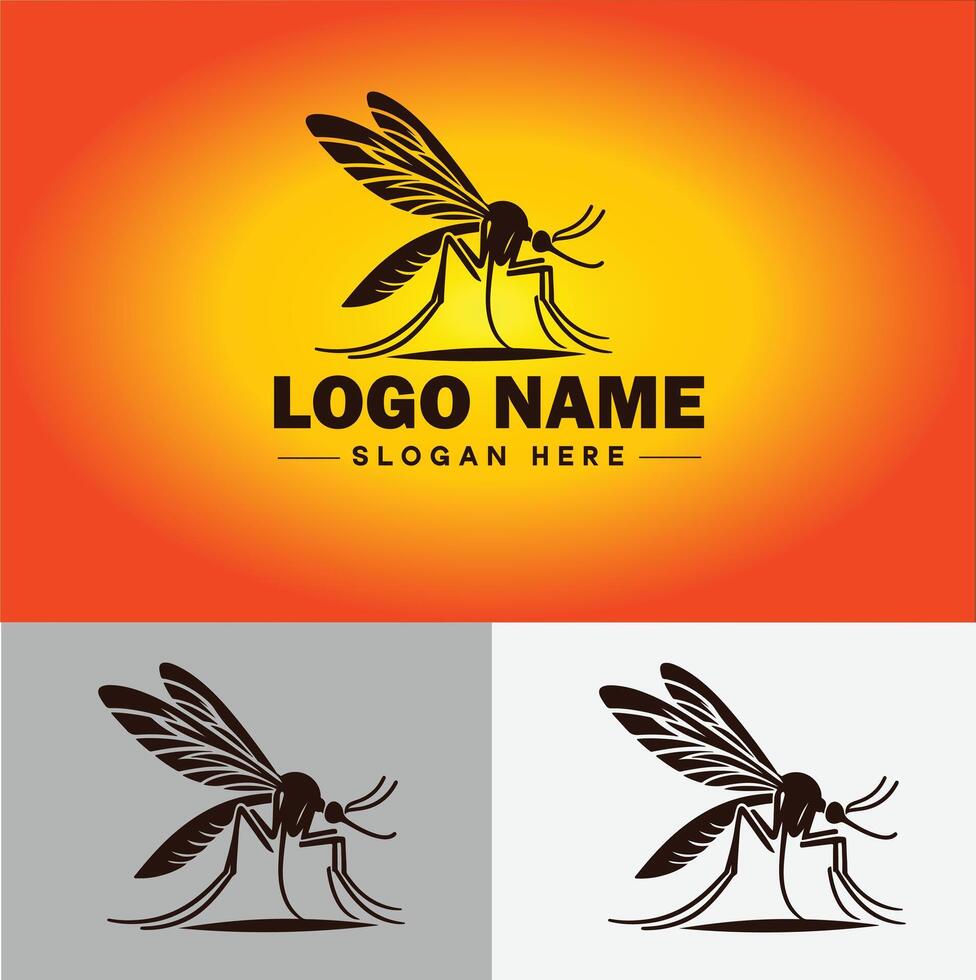 mosquito logo vector art icon graphics for business brand icon mosquito logo template