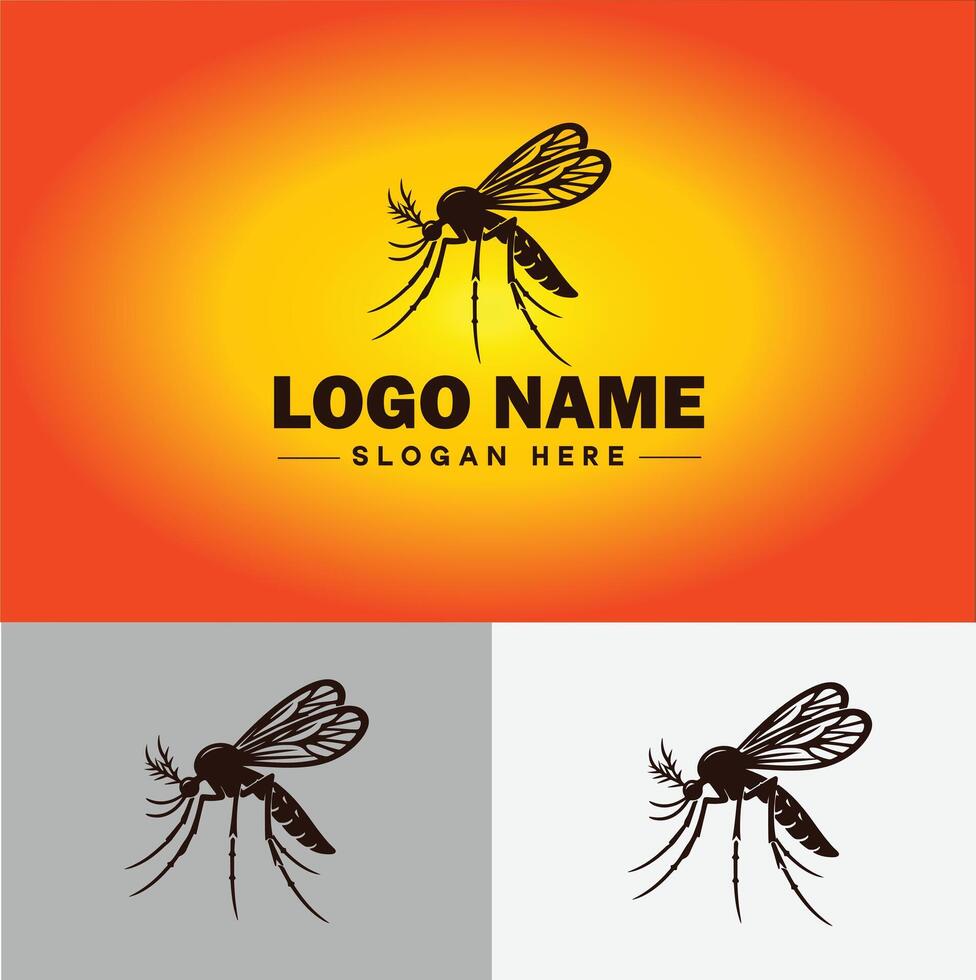 mosquito logo vector art icon graphics for business brand icon mosquito logo template