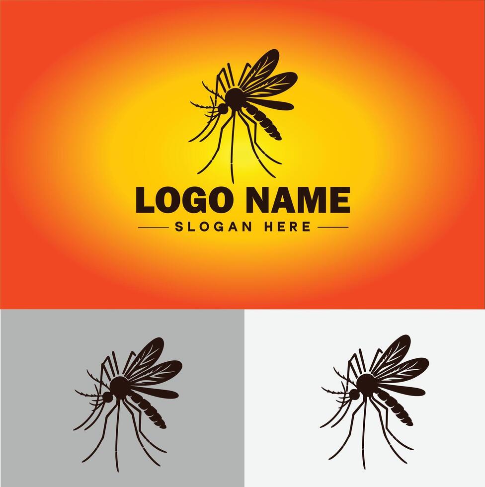 mosquito logo vector art icon graphics for business brand icon mosquito logo template