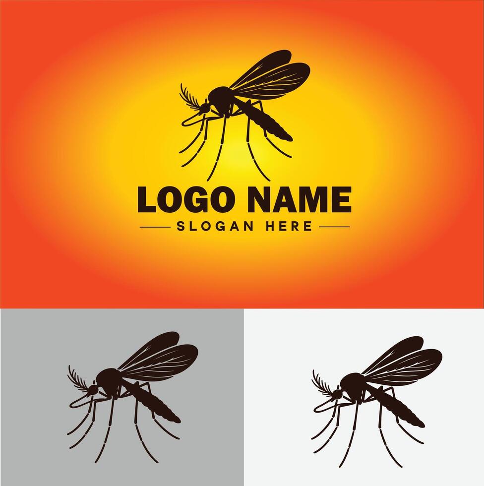 mosquito logo vector Arte icono gráficos para negocio marca icono mosquito logo modelo