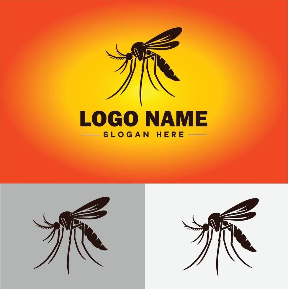 mosquito logo vector Arte icono gráficos para negocio marca icono mosquito logo modelo