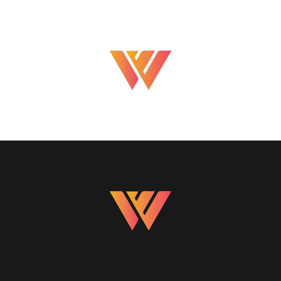 W letter logo, Letter W logo, W letter icon Design with black background. Luxury W letter vector