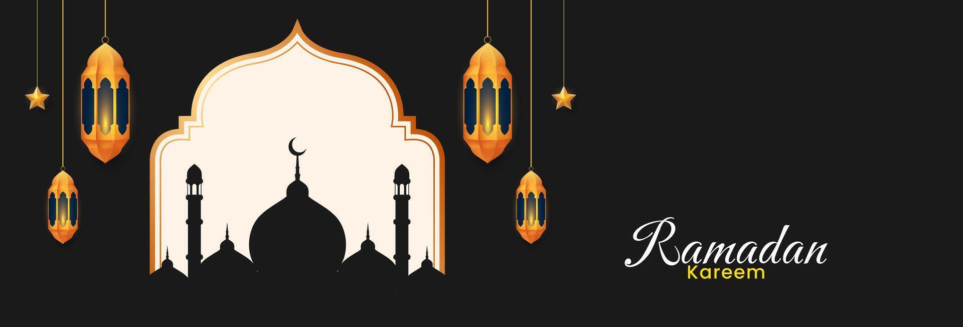 Ramadan kareem. Islamic celebration background design template. Vector illustration