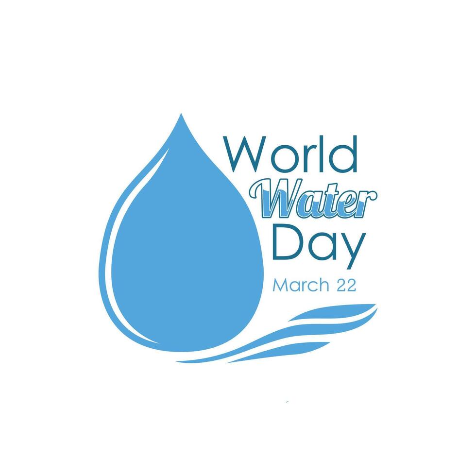 Vector World Water Day Logo Template