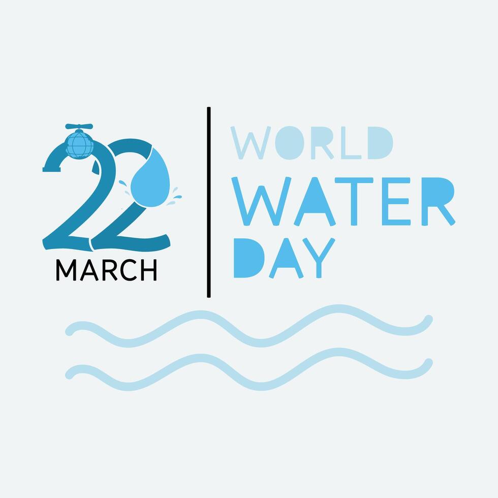 Vector World Water Day Logo Template